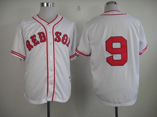 Red Sox #9 Ted Williams White 1936 Turn Back The Clock Stitched MLB Jersey